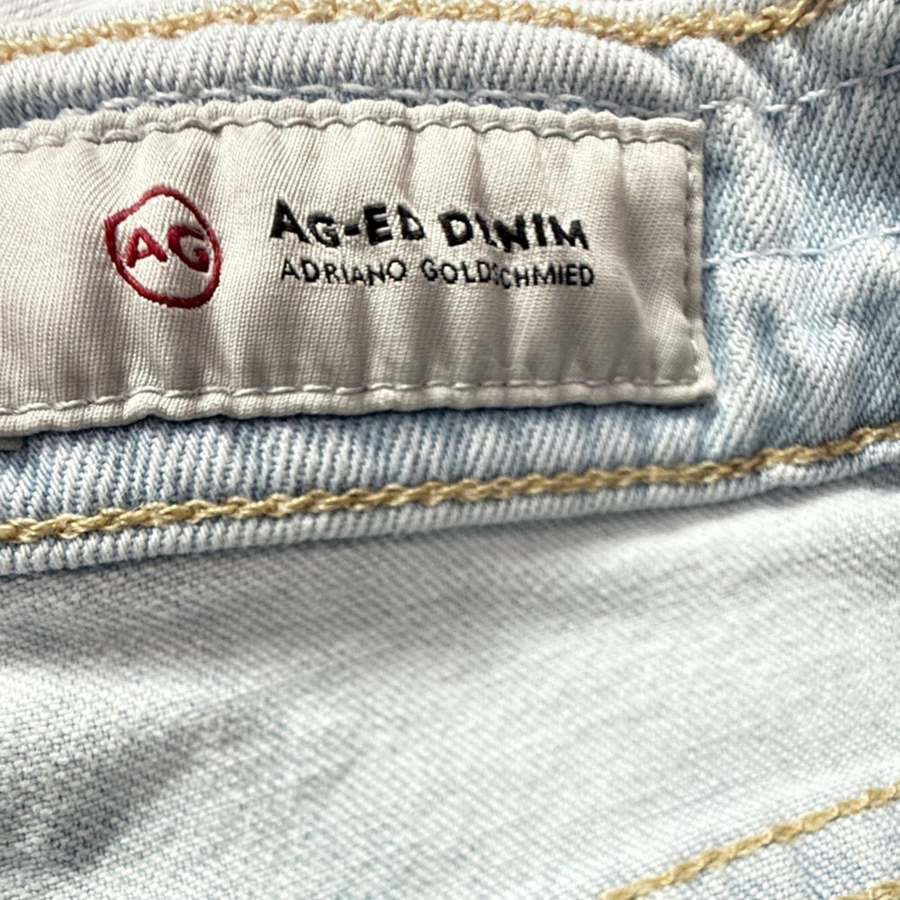 Ag Adriano Goldshmied Designer Light-Wash Jeans - Picture 9 of 10